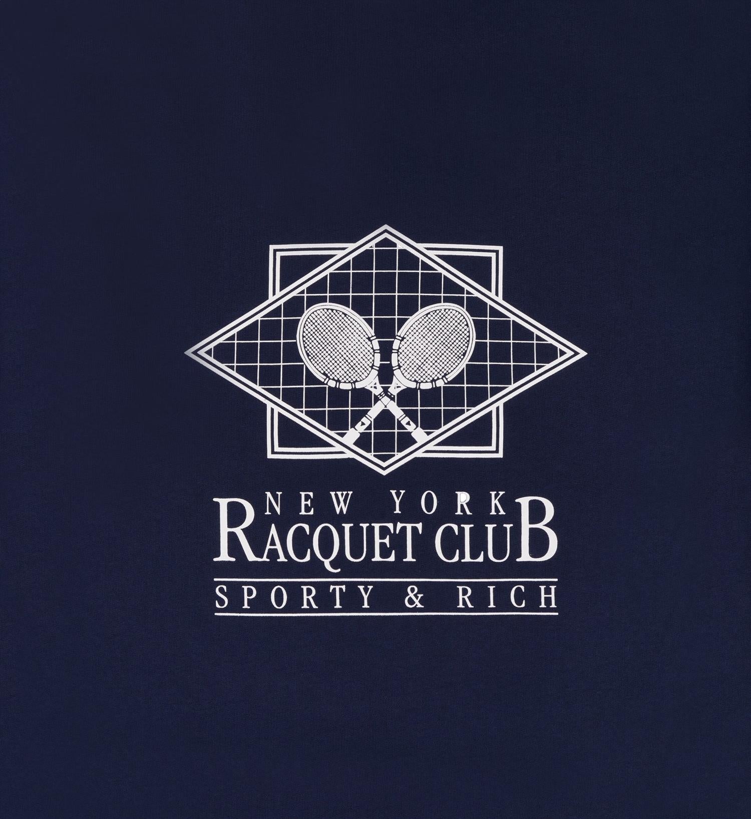 Sporty & Rich NY Racquet Club Crewneck Genser Navy - [modostore.no]