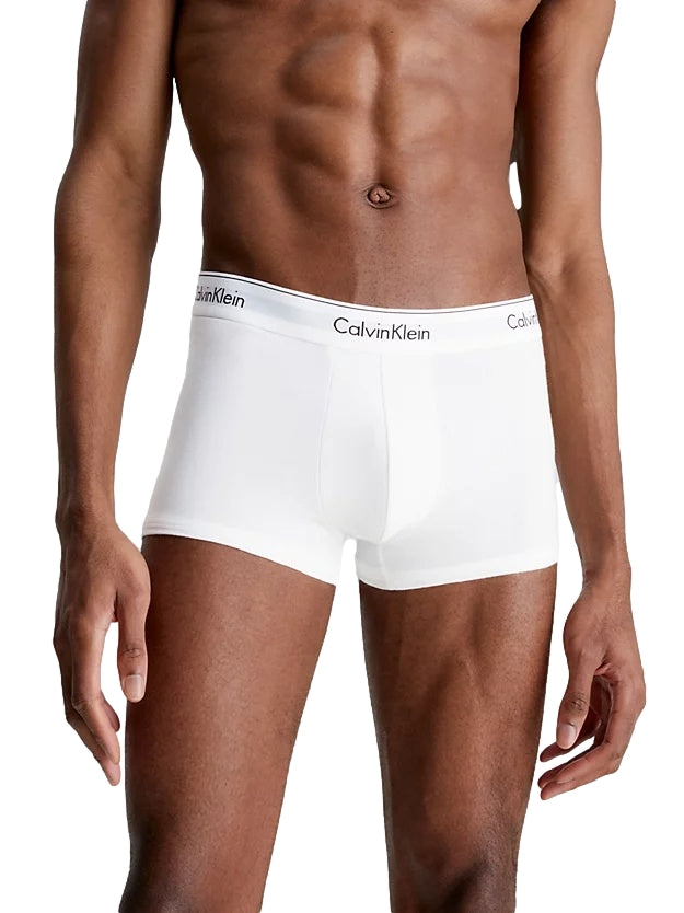 Calvin Klein Underwear 3PK Trunks Modern Stretch Boxershorts Hvit - modostore.no