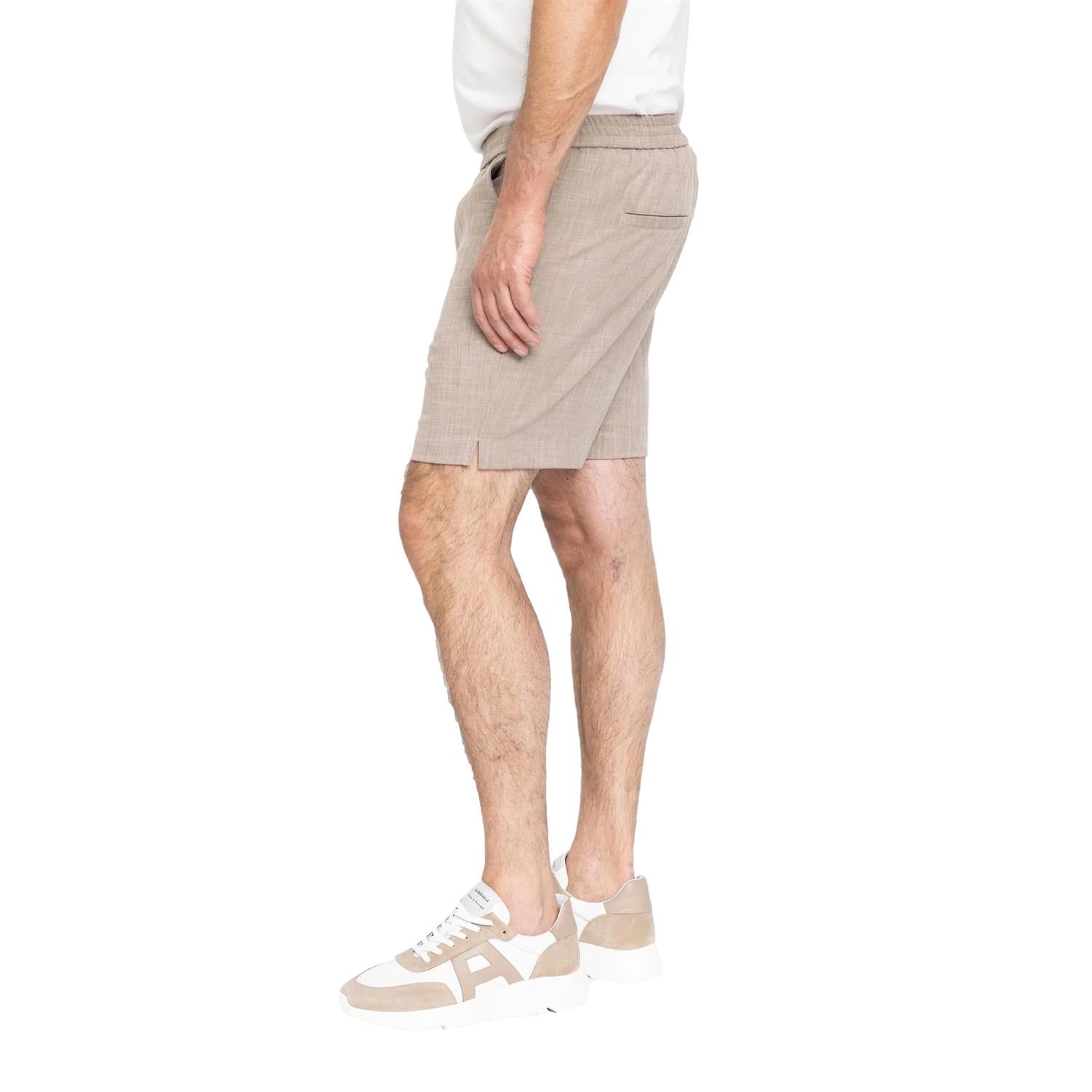 Plain TuriPL Shorts 867 Light Brown Melange Shorts Lys Brun - [shop.name]