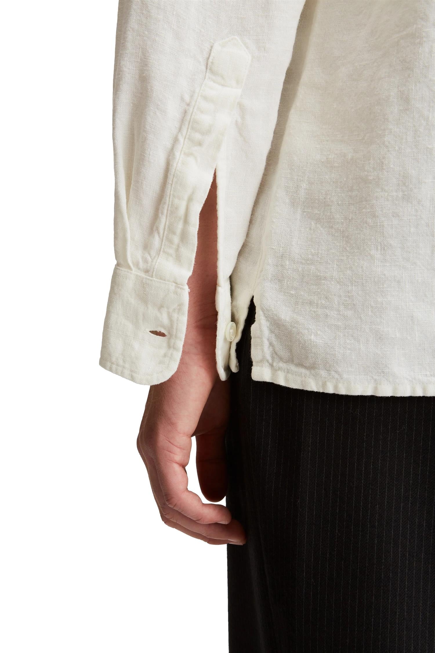 Livid Keen String Heavy Linen Embro Skjorte Sand - [modostore.no]