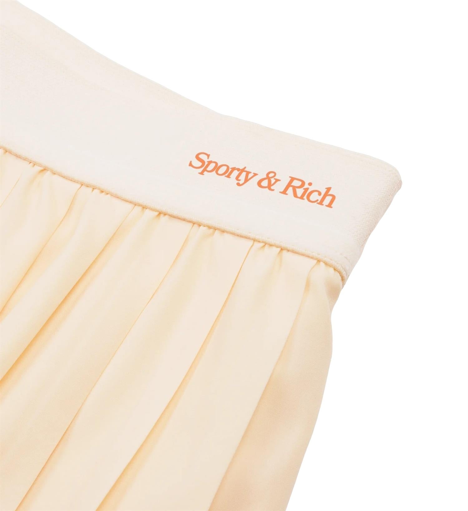 Sporty & Rich New Serif Pleated Skirt Skjørt Gul - [modostore.no]