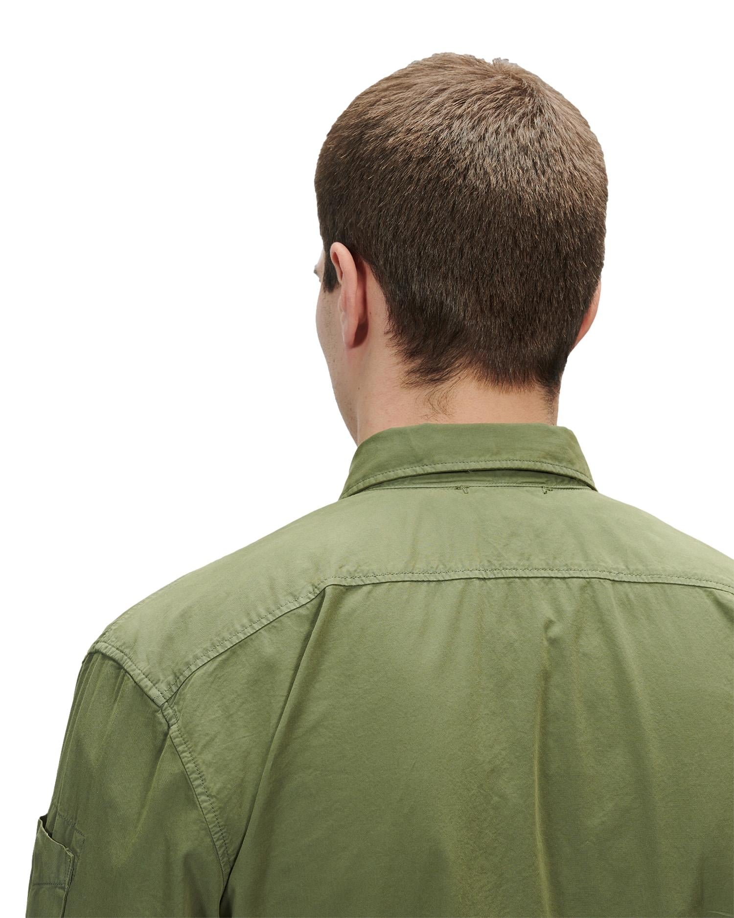 CP Company Shirts Long Sleeve Skjorte Flaskegrønn - [modostore.no]