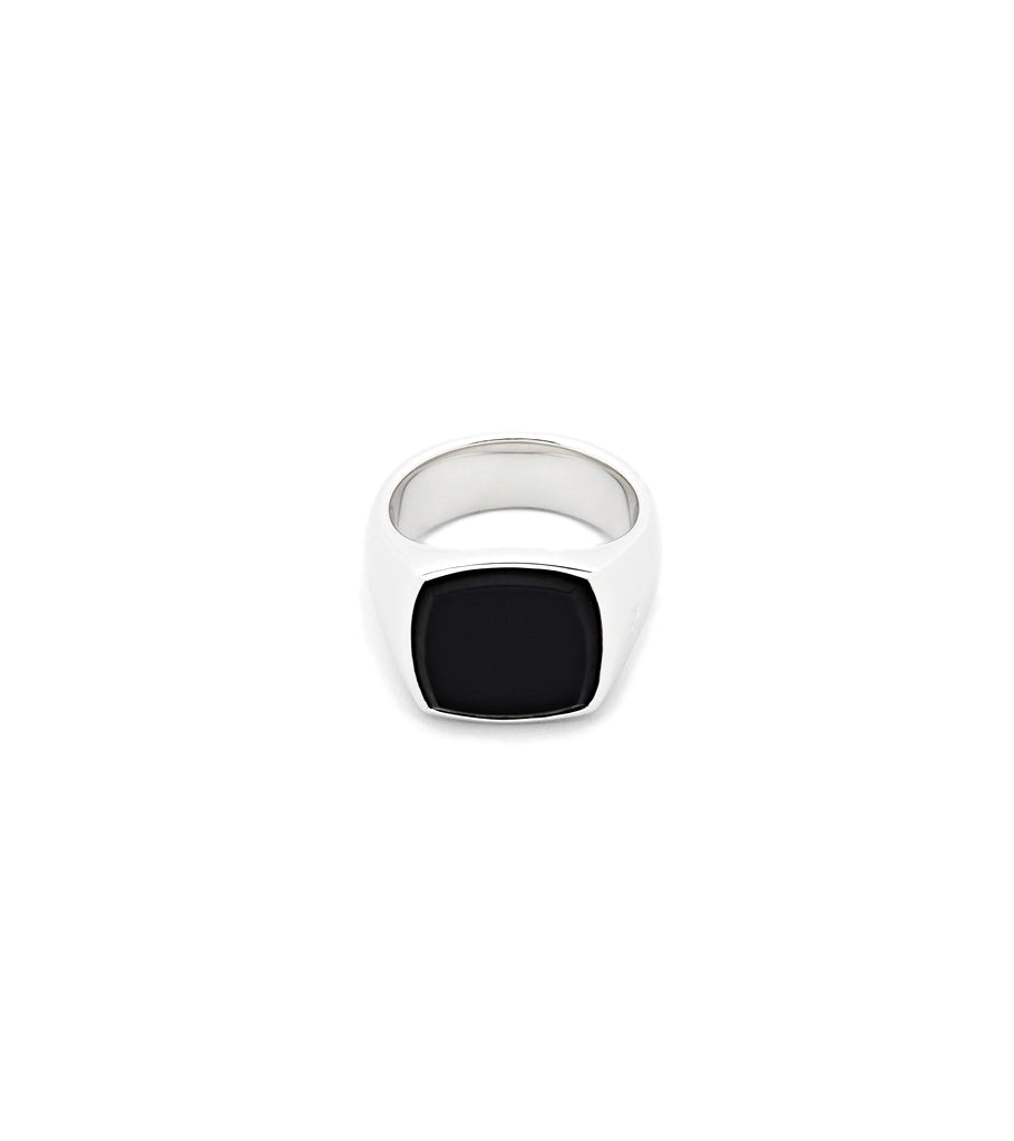 Tom Wood Jewellery The Cushion Black Onyx Ring Sort - [modostore.no]