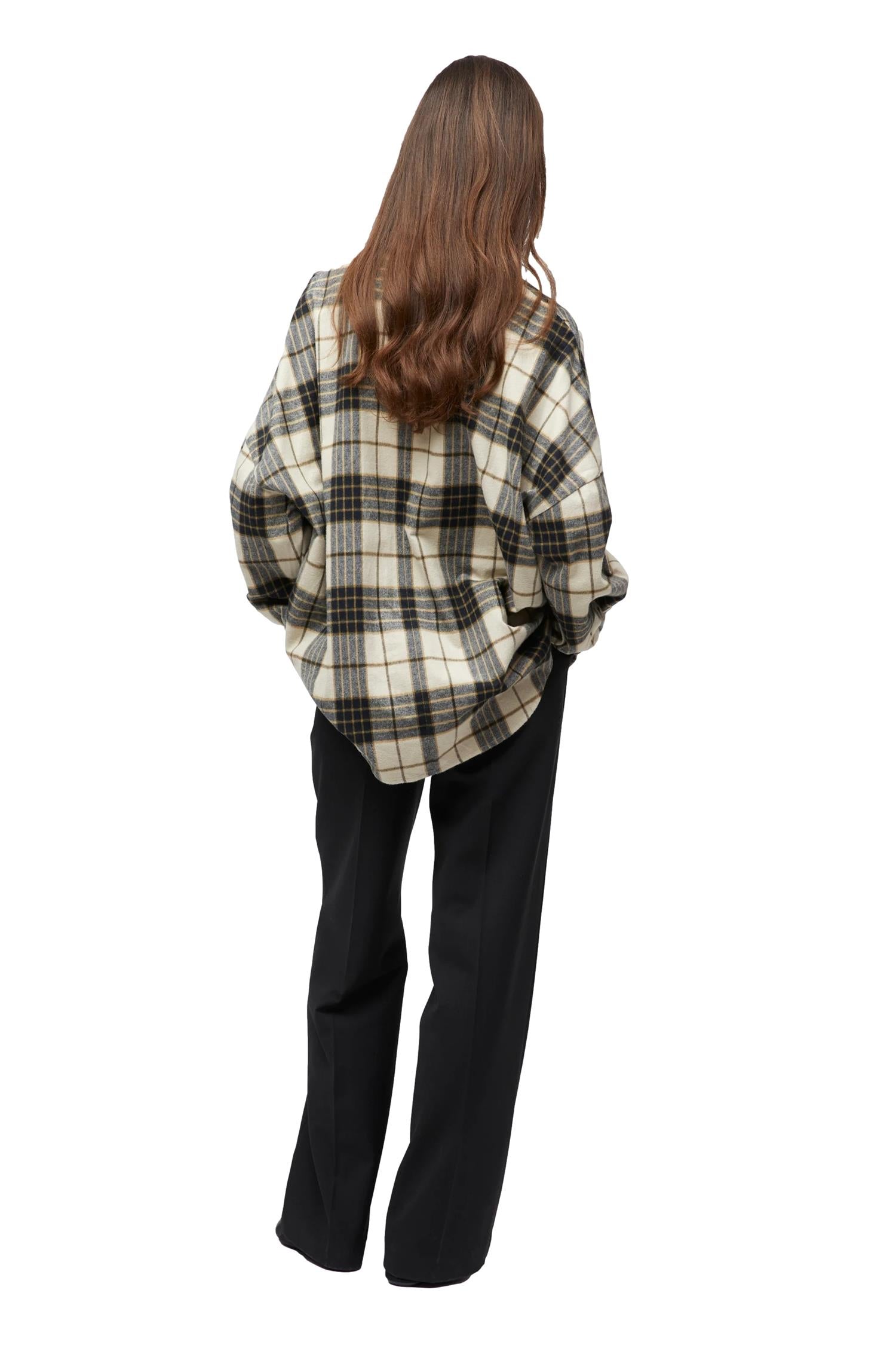 FWSS Wood Oversized Flannel Shirt Skjorte Ruter - [modostore.no]