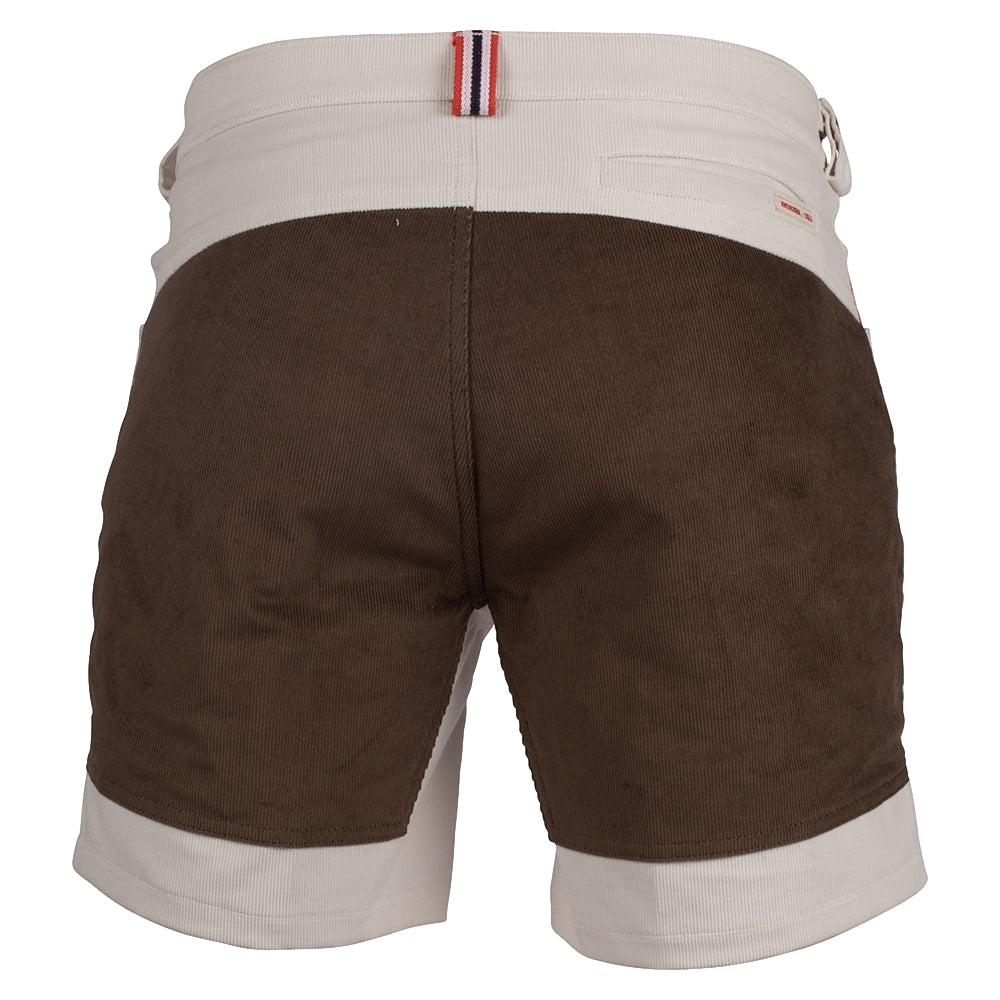 Amundsen 7incher Concord Shorts Mens Shorts Hvit Og Brun - modostore.no