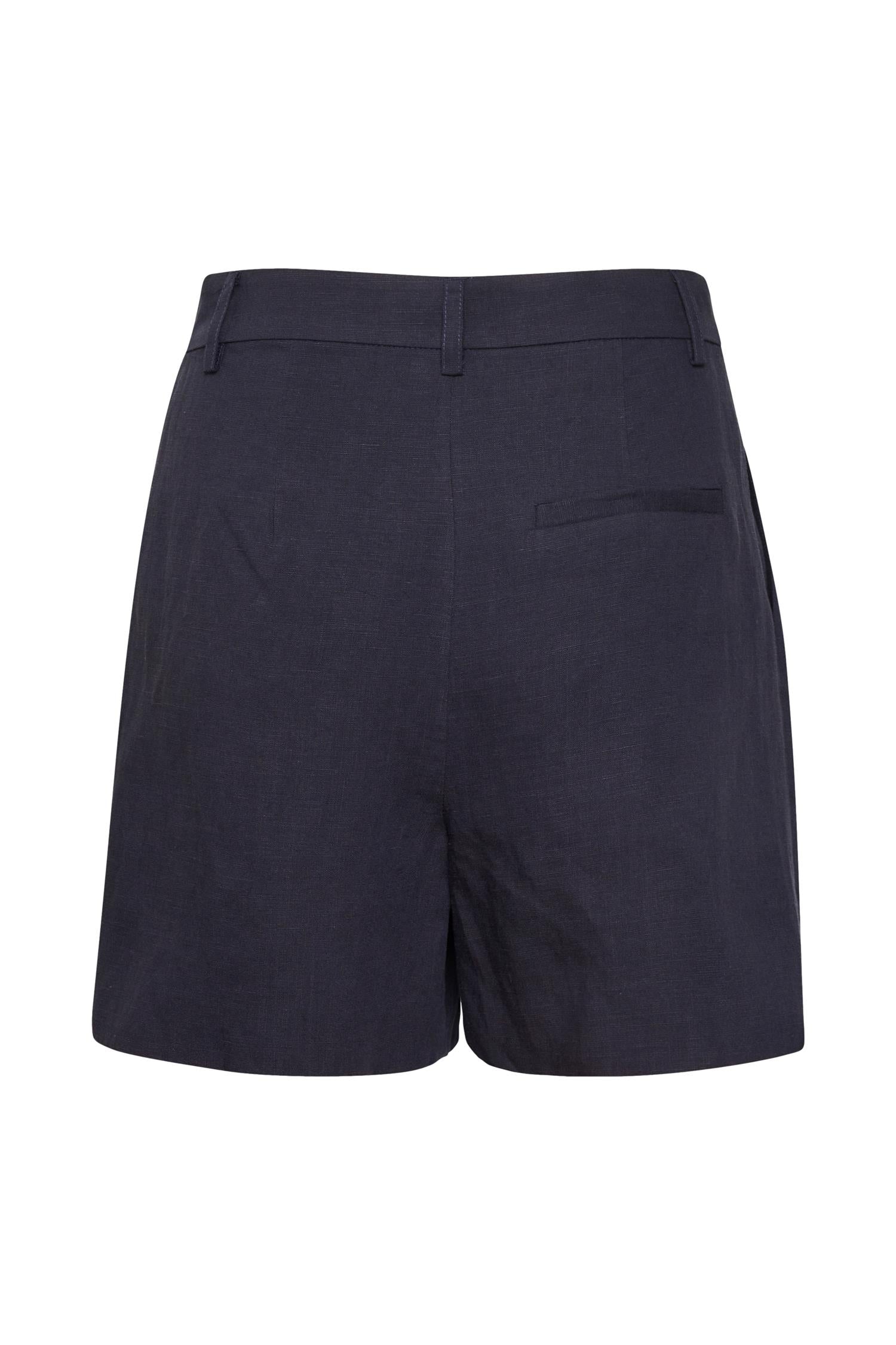 Gestuz MalouGZ linen MW shorts Shorts Mørkeblå - [shop.name]
