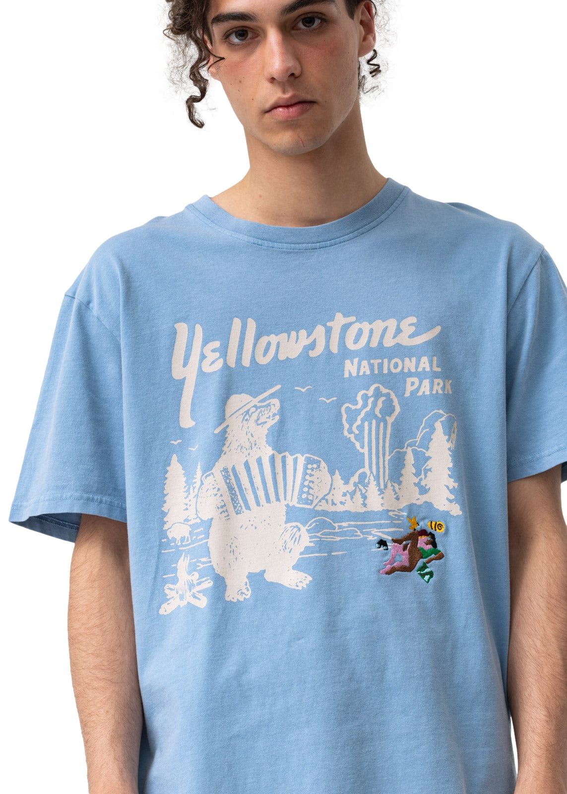 Carne Bollente Yellowstone Bone T-shirt Lyseblå - [modostore.no]