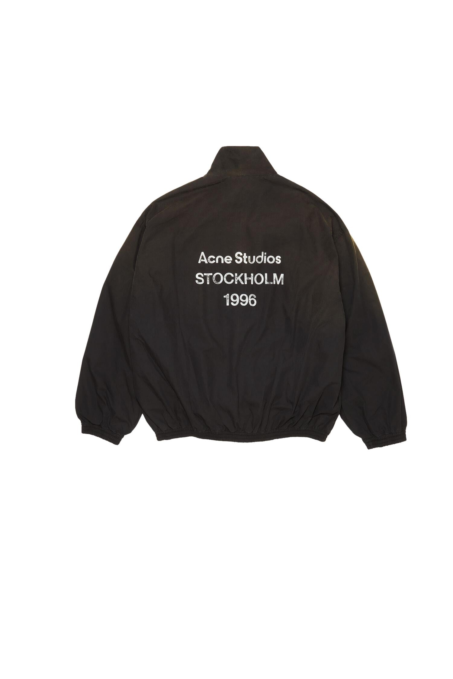 Acne Logo Zipper Jacket Jakke Sort - [modostore.no]