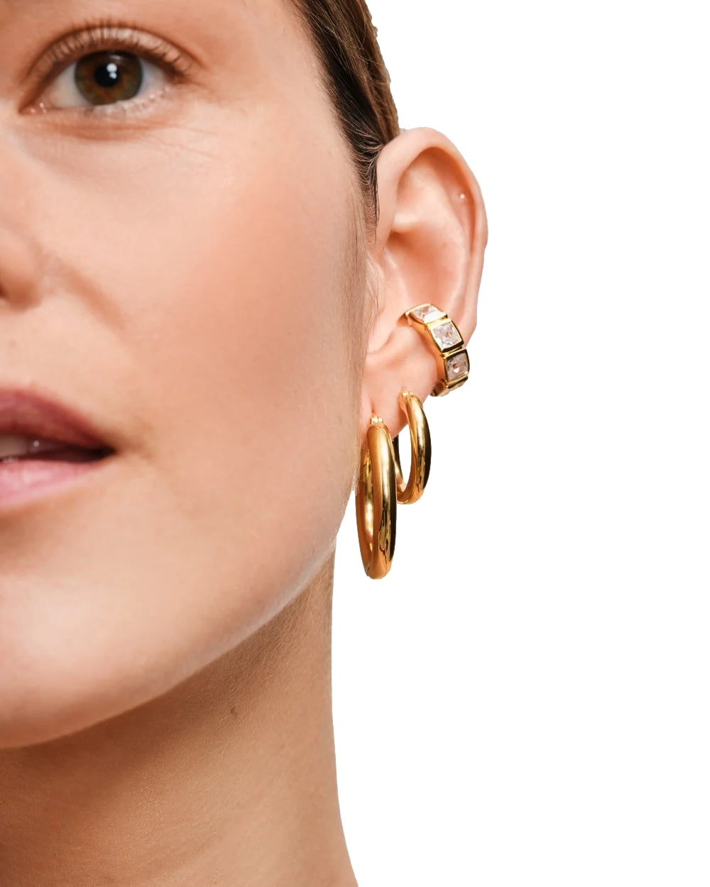 Classic Hoops Thick Small Gold - アクセサリー