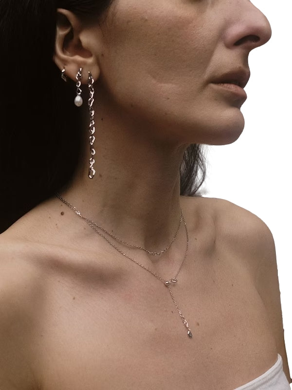 Maria Black Caria Necklace Silver adjust Smykke Sølv - [shop.name]
