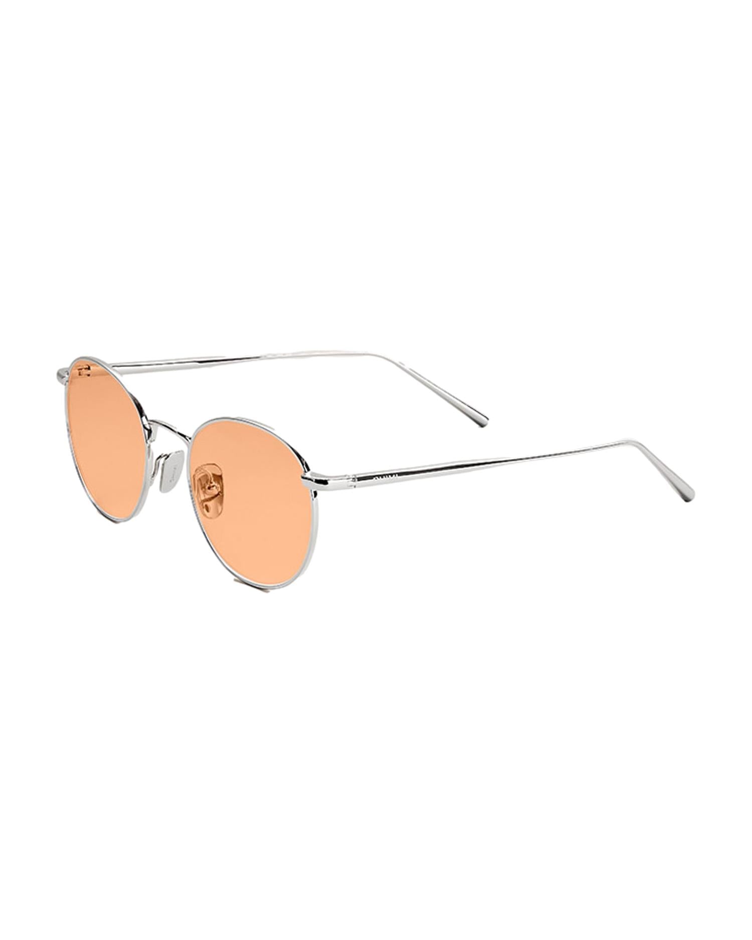 Chimi Eyewear Round Silver/Orange Solbriller Sølv / Gul - [modostore.no]