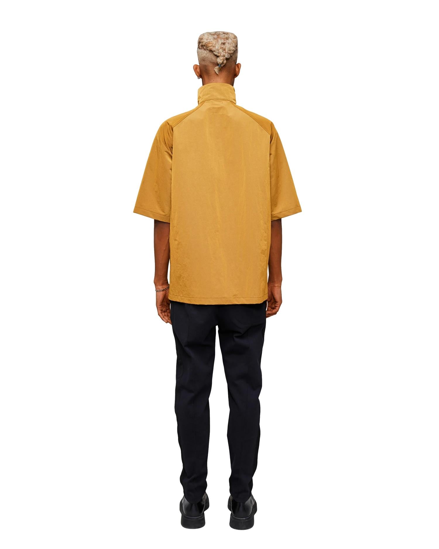 Tom Wood Short Sleeve Mustard Drylux Skjorte Sennepsgul - [modostore.no]