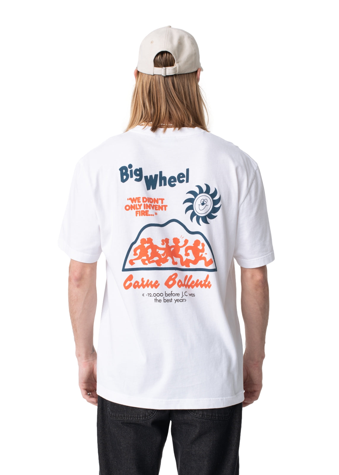 Carne Bollente Big Wheel T-shirt Hvit - modostore.no