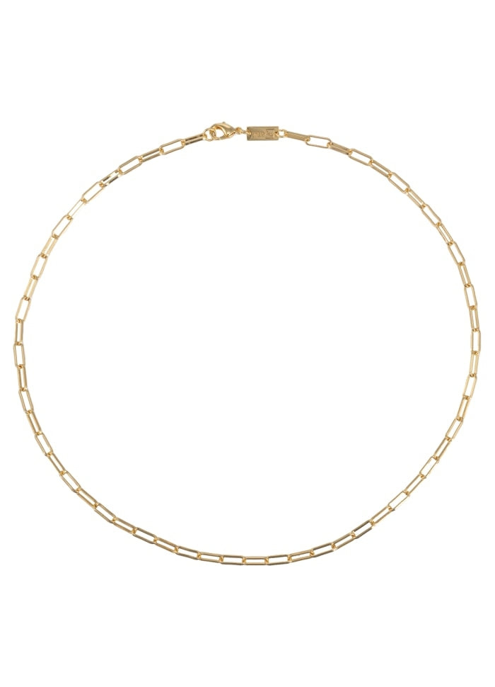 Emilia by Bon Dep Thick Chain Necklace 50cm Smykke Gull - [shop.name]