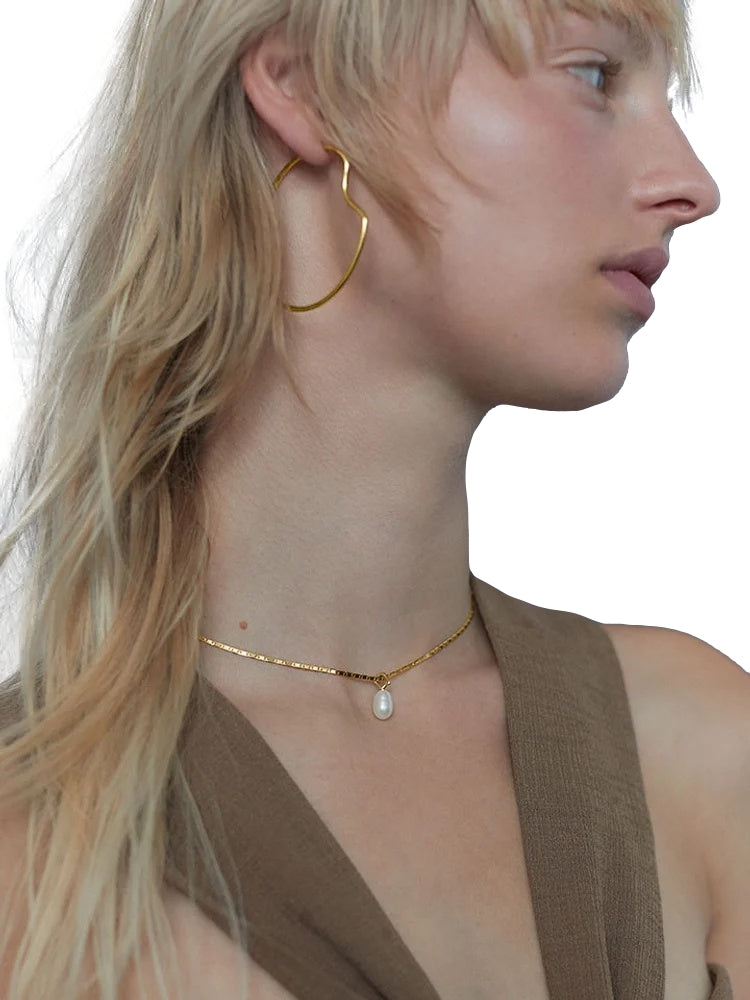 Maria Black Peblinge Necklace Gold adjust Smykke Gull - [shop.name]