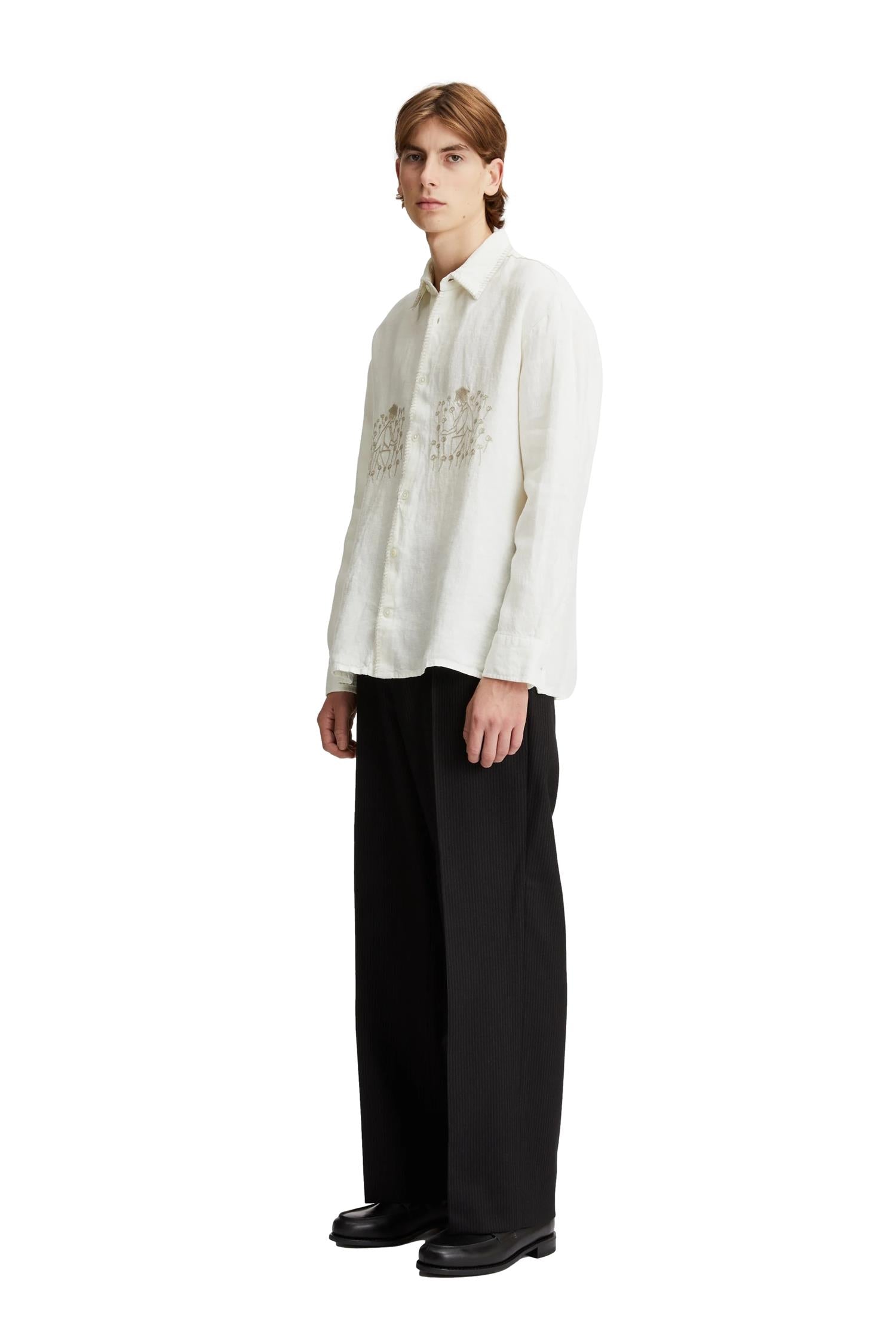 Livid Keen String Heavy Linen Embro Skjorte Sand - [modostore.no]