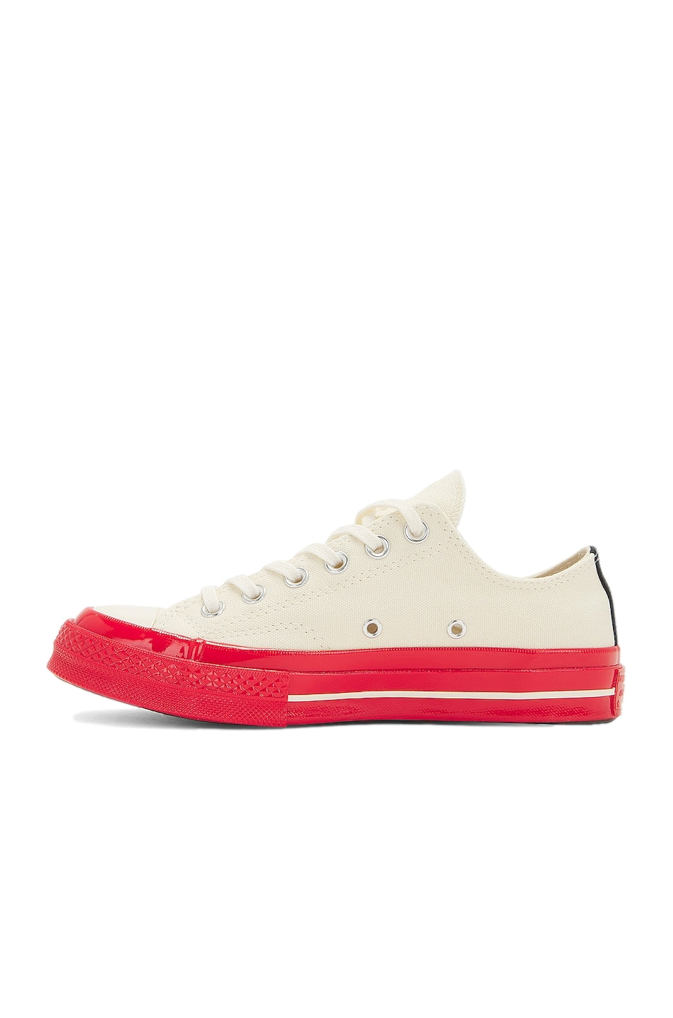 Comme des Garcons Play x Converse CDG Red Sole Low Top White Sko Off-White - [modostore.no]