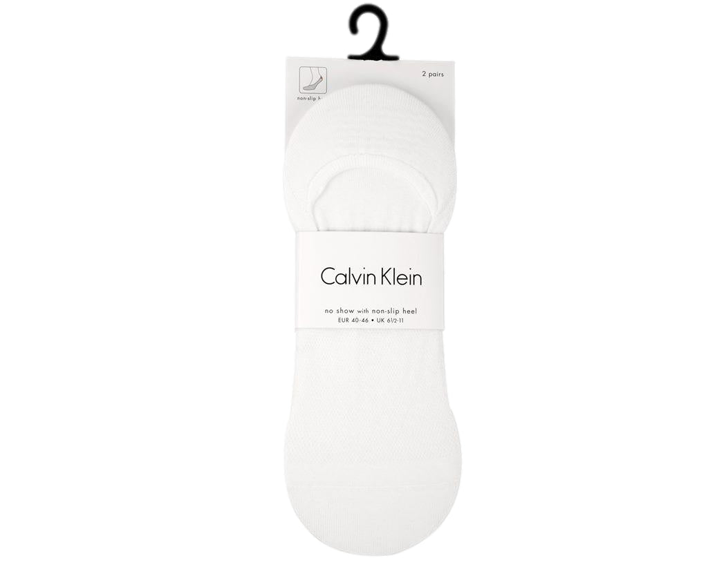 Calvin Klein Underwear CALEB 2PK. NO-SHOWER Sokker Hvit - [modostore.no]