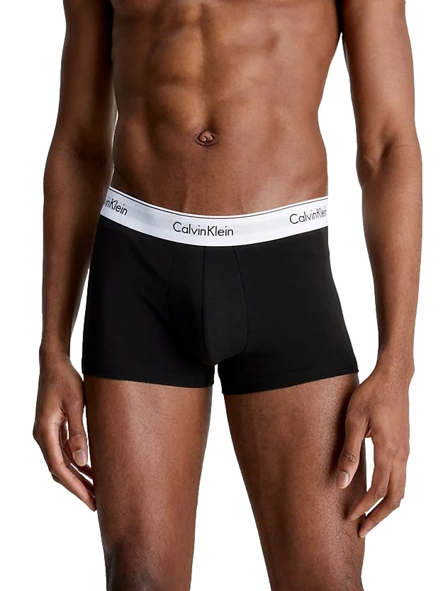 Calvin Klein Underwear 3PK Trunks Modern Stretch Boxershorts Sort - modostore.no