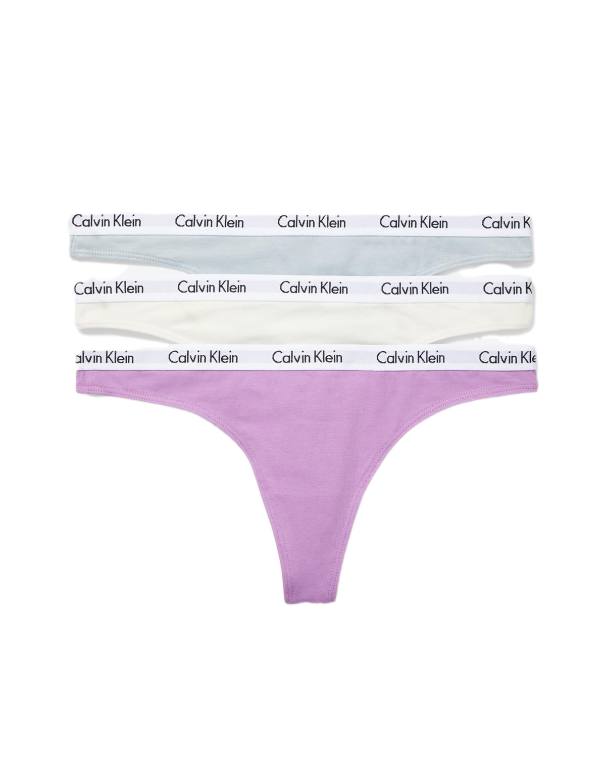 Calvin Klein Underwear Thong 3pk Undertøy Hvit Og Lilla - [modostore.no]