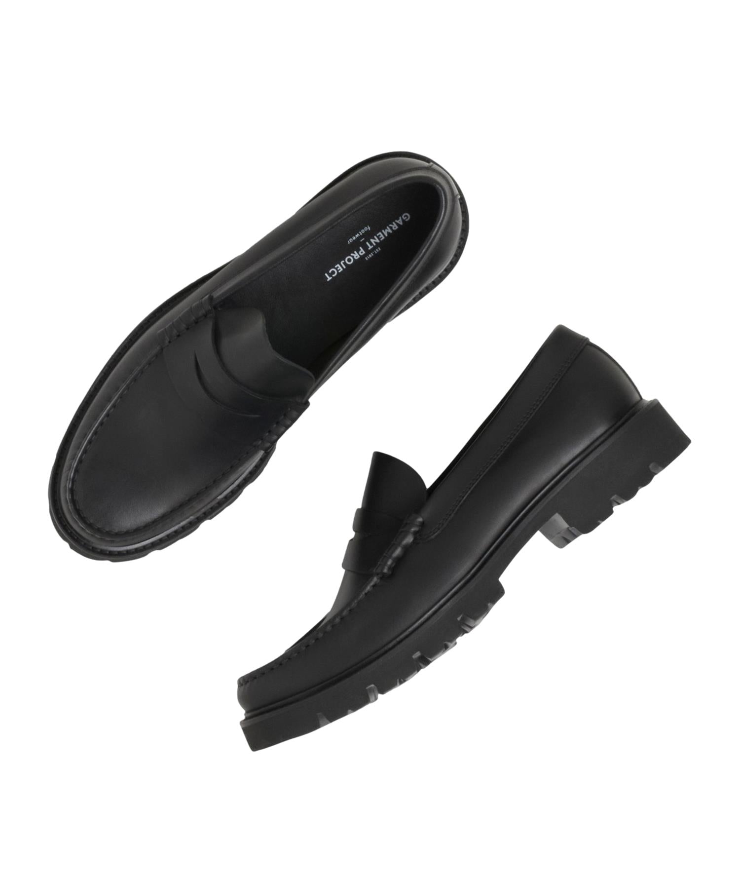 Garment Project Loafer Black Leather Sko Sort - [modostore.no]