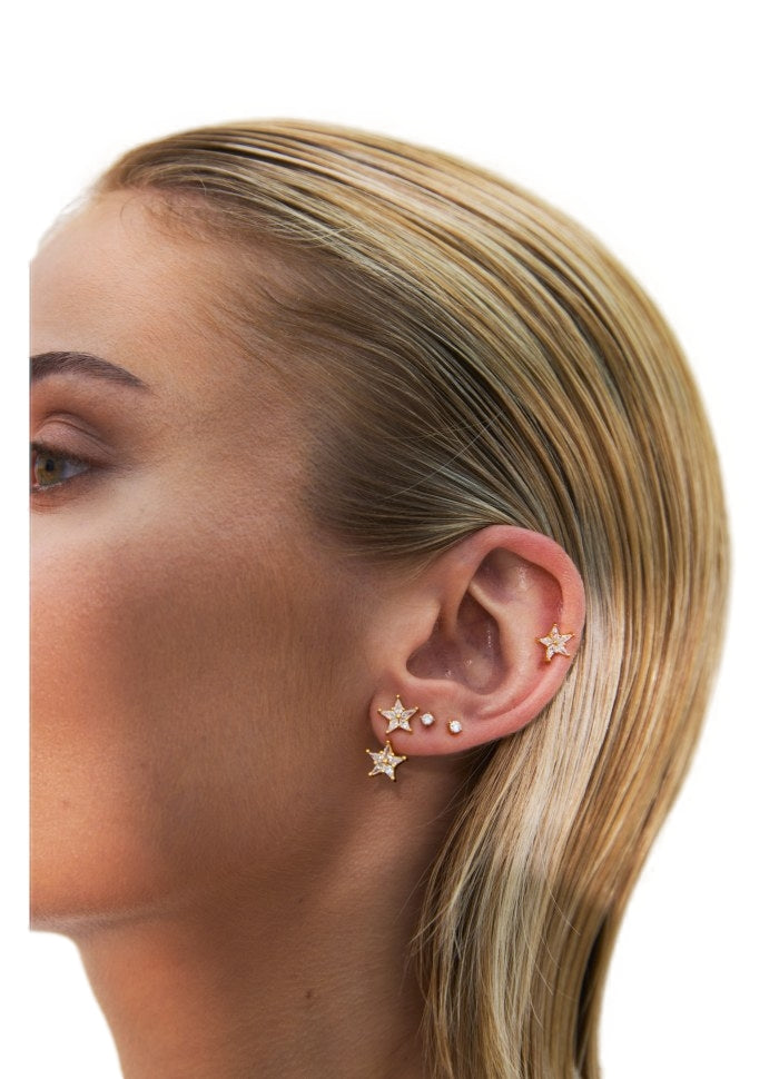 Emilia by Bon Dep Emilia Stud Charm NO. 9 star Charm Gull - modostore.no