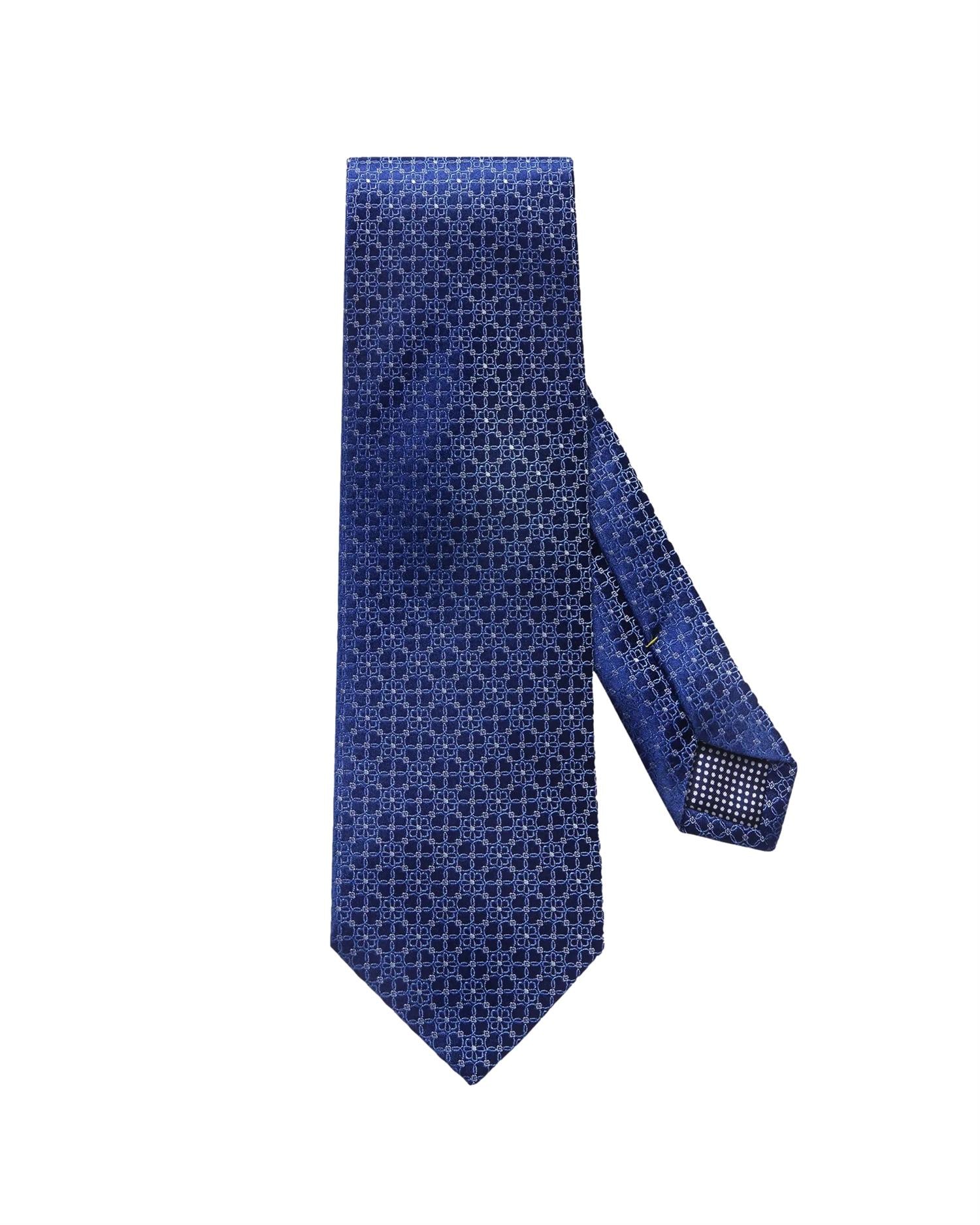 Eton Floral Silk Tie Slips Blå Mønster - modostore.no