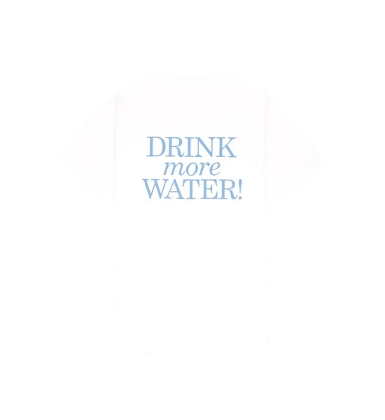 Sporty & Rich New Drink Water T-shirt T-shirt Hvit - [modostore.no]