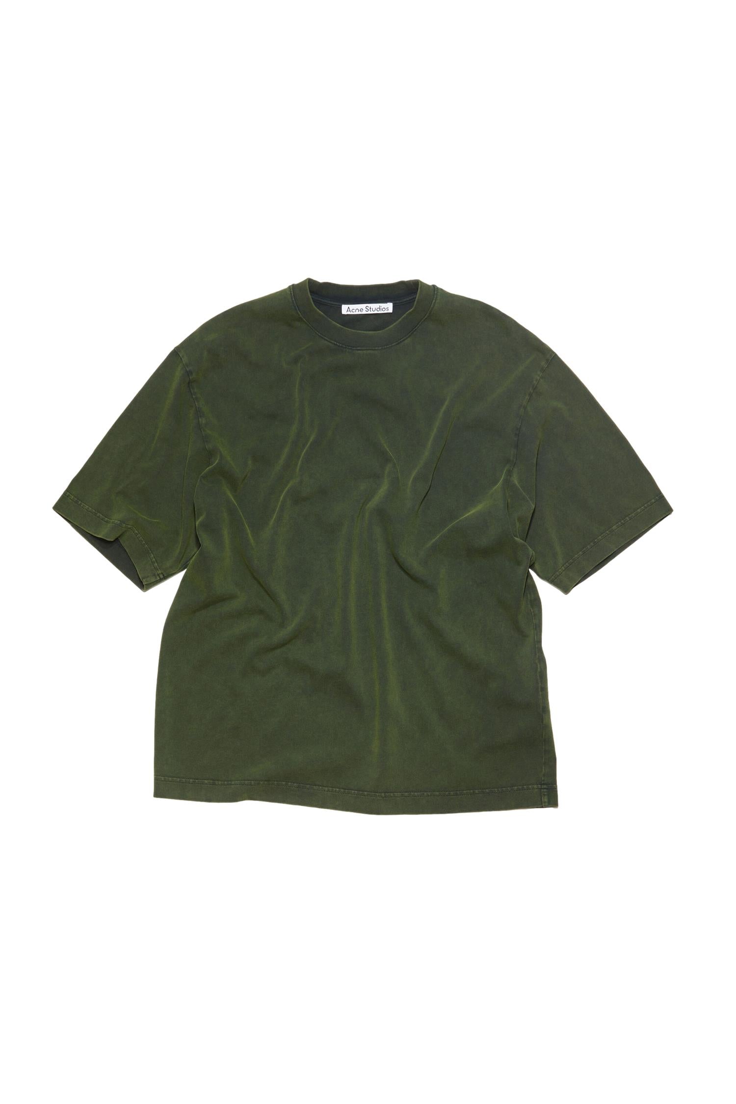 Acne Faded T-Shirt T-shirt Grønn - [shop.name]
